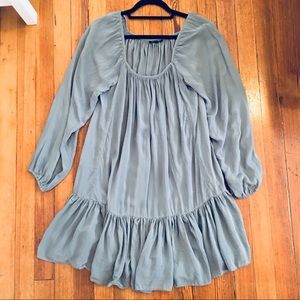 Topshop Blue Smock Dress